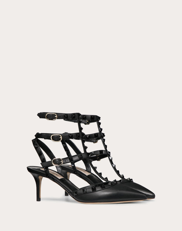 Décolleté Rockstud Con Cinturini E Borchie In Tono 65Mm