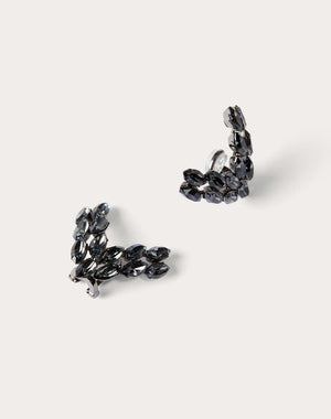 Orecchini V Detail In Metallo E Cristalli Swarovski®