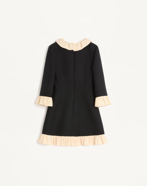 Abito Corto In Crepe Couture 
