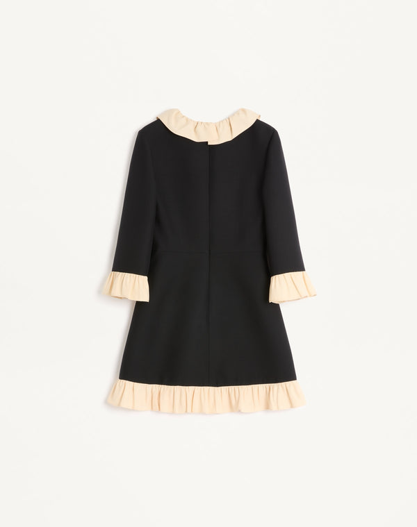 Abito Corto In Crepe Couture 