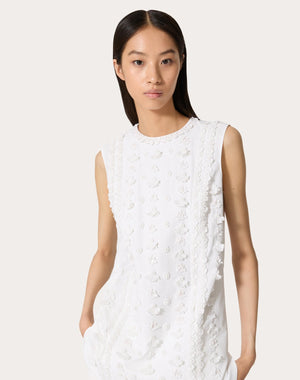 Top In Compact Popeline Ricamato