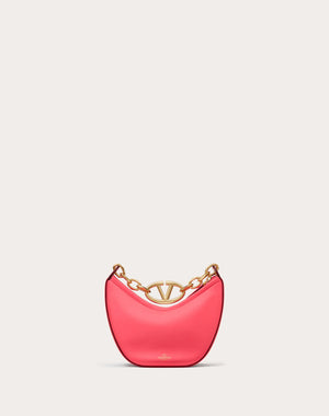 Mini Hobo Vlogo Moon Bag In Nappa Con Catena