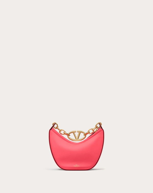 Mini Hobo Vlogo Moon Bag In Nappa Con Catena
