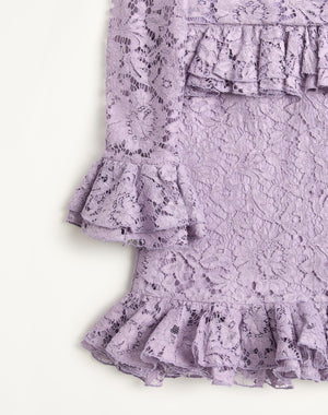 Abito Corto In Heavy Lace