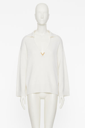 Maglione In Cashmere V Gold