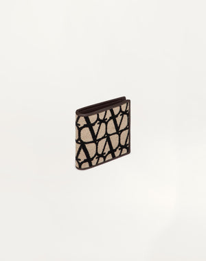 Portafoglio Toile Iconographe Con Dettagli In Pelle