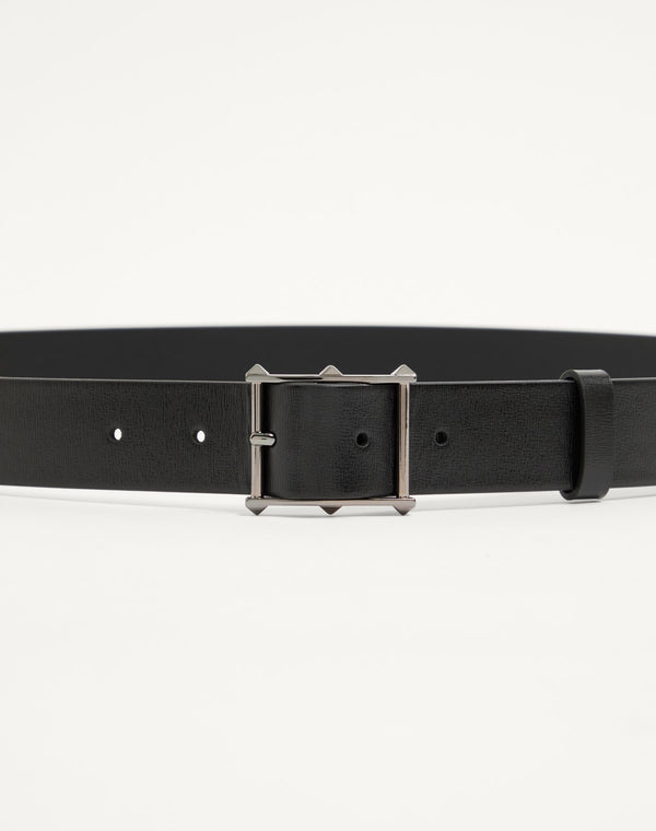 CINTURA ROCKSTUD IN VITELLO 30 MM