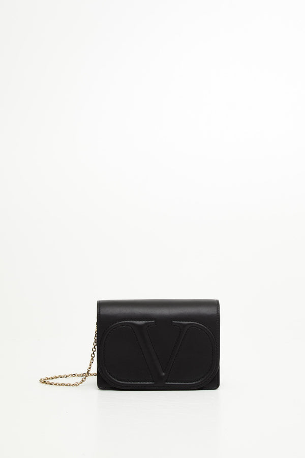 POUCH CON CATENA VLOGO WALK IN VITELLO