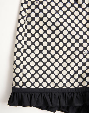 Shorts In Popeline Stampa Plus De Pois