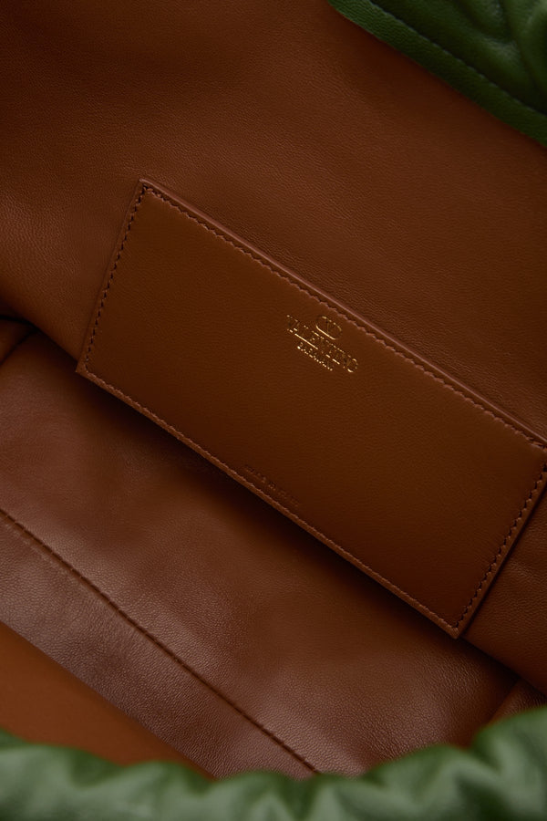 BORSA A SACCHETTO VLOGO POUF IN NAPPA