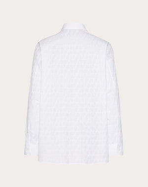 Camicia In Popeline Di Cotone Con Motivo Toile Iconographe