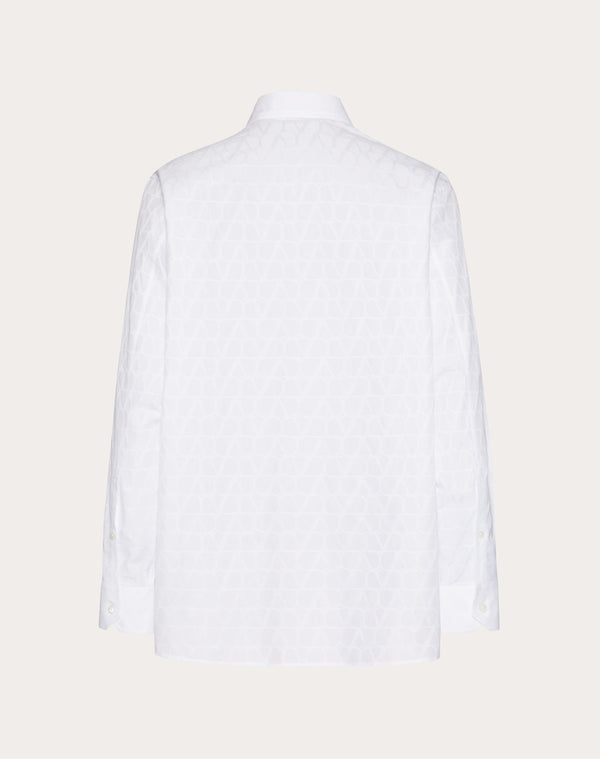 Camicia In Popeline Di Cotone Con Motivo Toile Iconographe