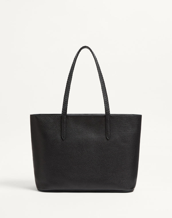 Borsa Shopping Valentino Garavani Nellcôte In Vitello Granato