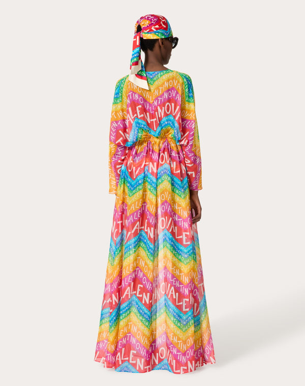 Abito Da Sera In Mussola Valentino Chevron 24 