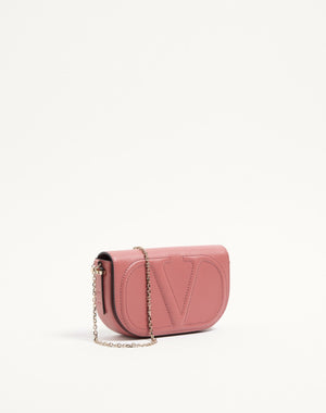 POUCH CON CATENA VLOGO WALK IN VITELLO