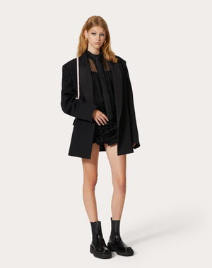 Camicia  In Organza Ricamata