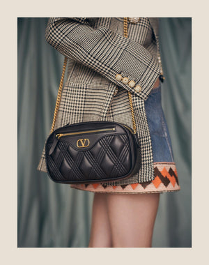 Gonna In Denim Con Bordi In Jacquard
