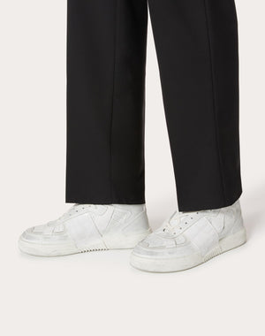 Sneaker Mid-Top Vl7N In Vitello E Nastri