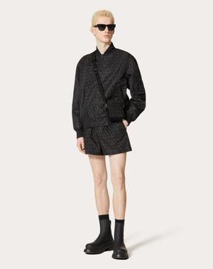 Borsa A Tracolla Piccola Black Iconographe In Nylon