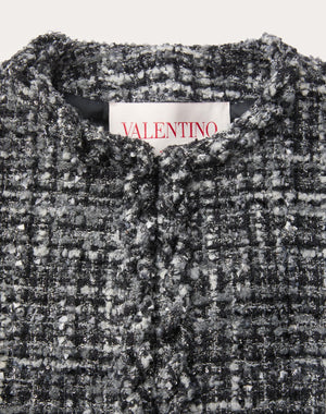 Giacca In Tweed Melange 