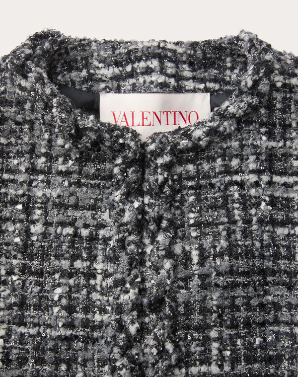 Giacca In Tweed Melange 