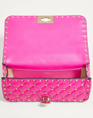 Borsa A Spalla Rockstud Spike In Vitello