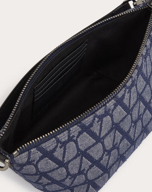 Borsa A Tracolla Toile Iconographe In Tessuto Jacquard Effetto Denim