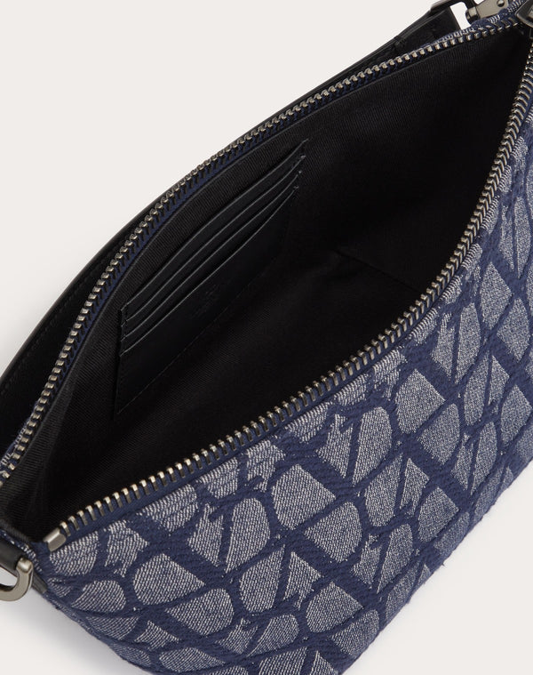 Borsa A Tracolla Toile Iconographe In Tessuto Jacquard Effetto Denim