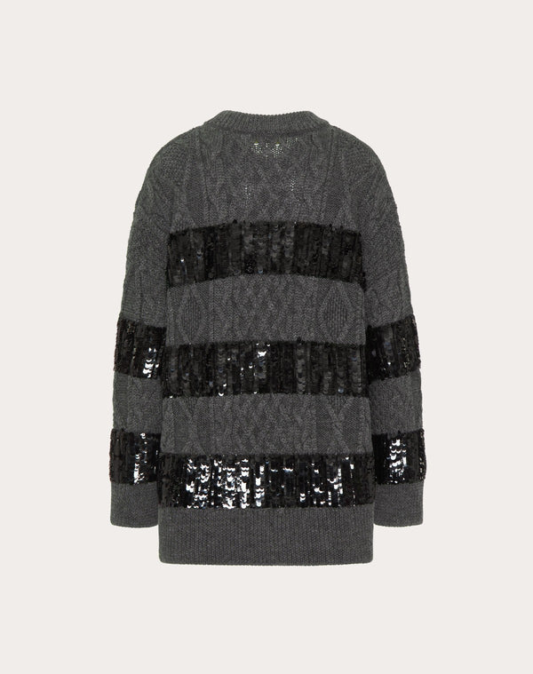 Maglia In Lana Ricamata