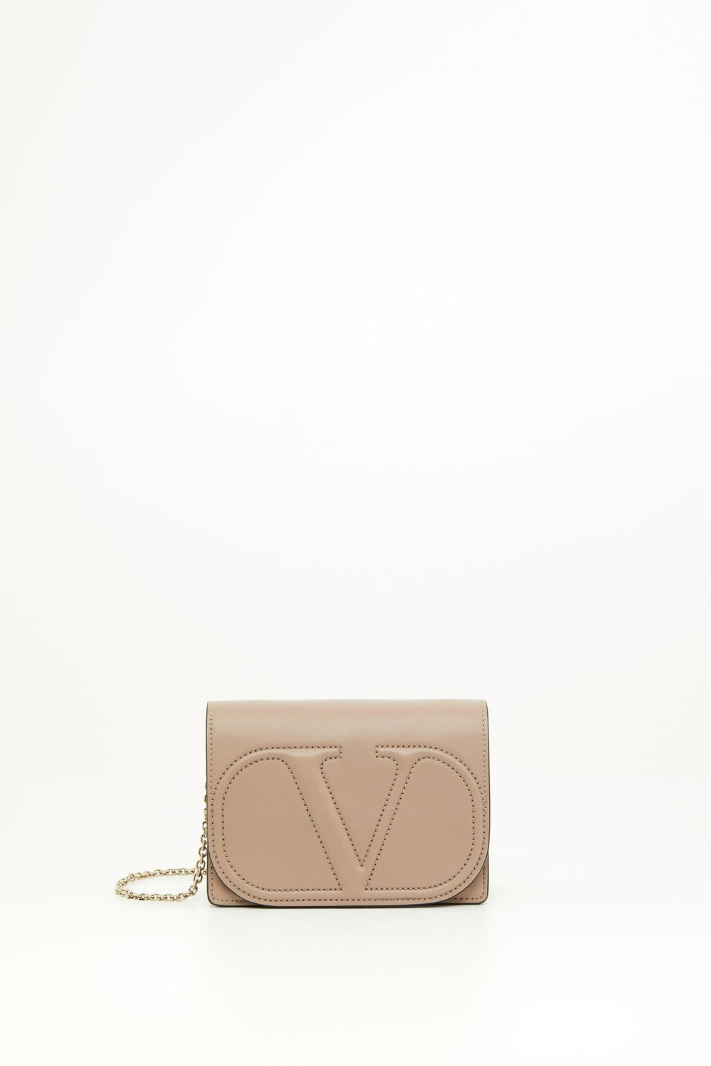 POUCH CON CATENA VLOGO WALK IN VITELLO