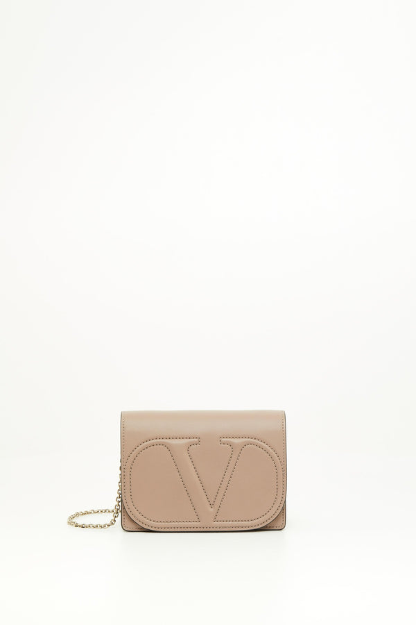 POUCH CON CATENA VLOGO WALK IN VITELLO