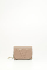 POUCH CON CATENA VLOGO WALK IN VITELLO