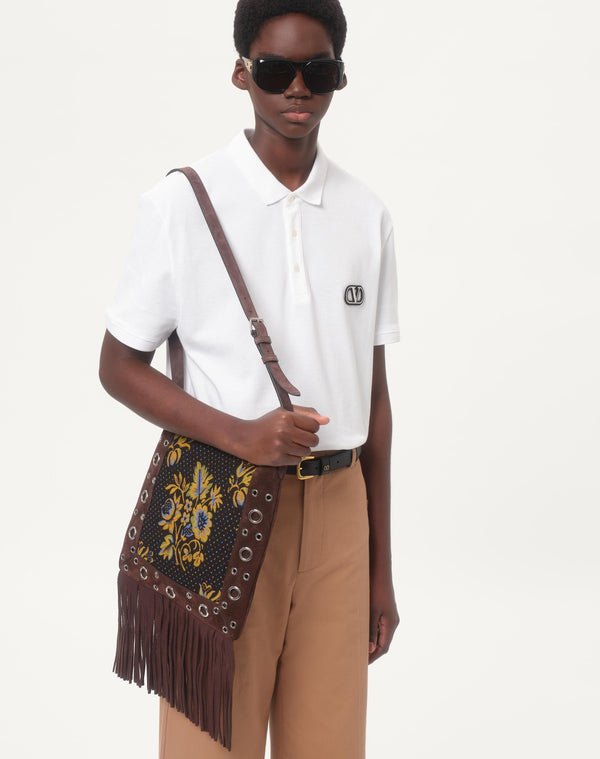 Polo In Piquet Di Cotone Con Patch Vlogo Signature