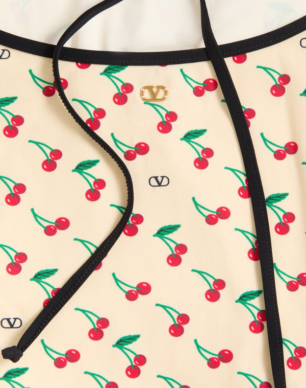 Costume Intero In Lycra Motivo Cherryfic