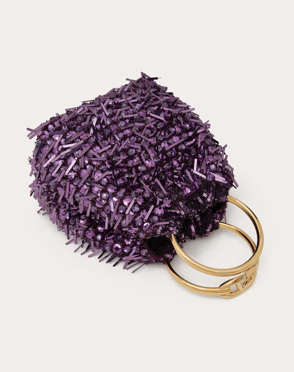 Borsa Piccola A Secchiello Carry Secrets Ricamata