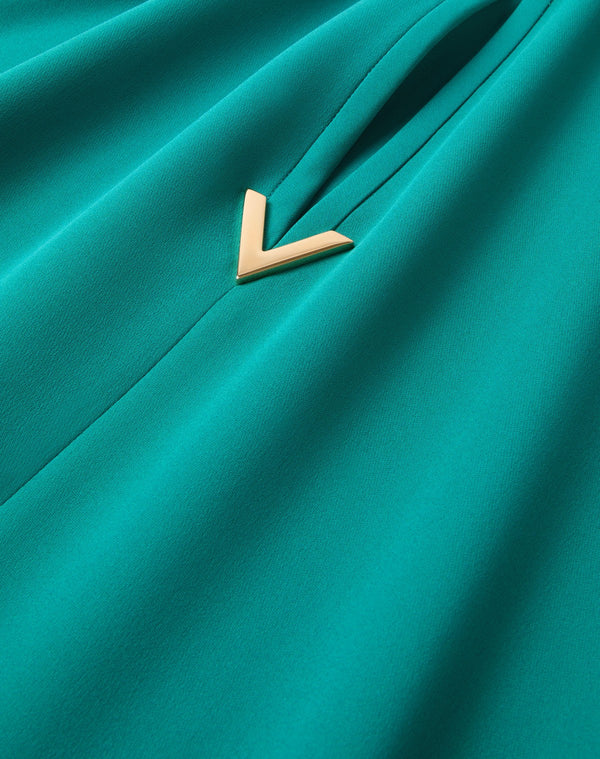 Abito Midi In Cady Couture 