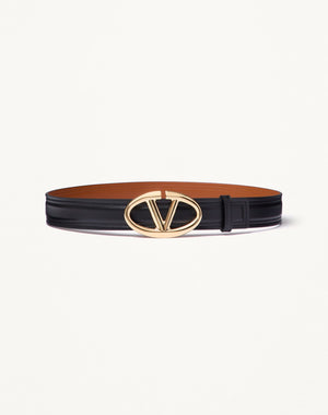Cintura Vlogo The Bold Edition In Vitello Lucido 30 Mm