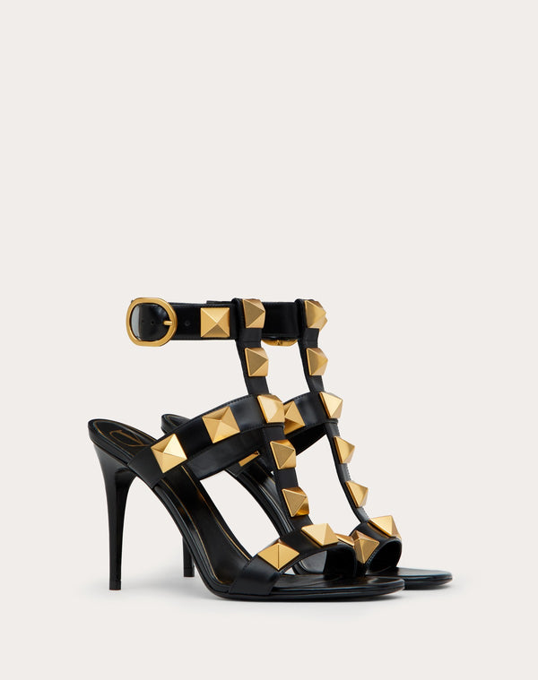 Sandalo Roman Stud In Vitello 100Mm