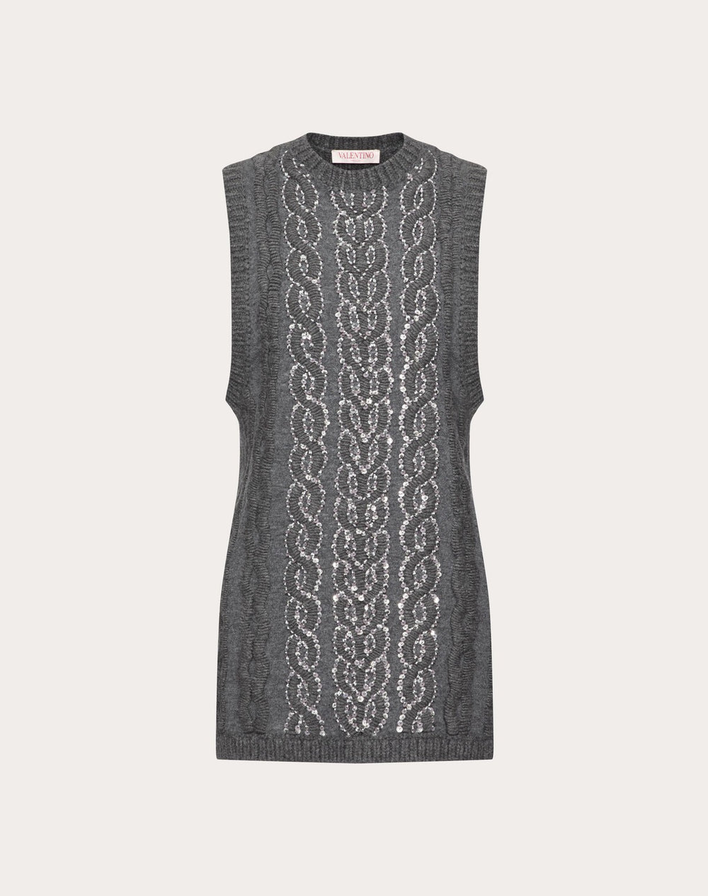 Top In Lana Ricamato