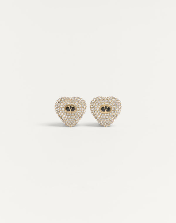 Orecchini Coeur Royal In Metallo, Smalto E Cristalli Swarovski®