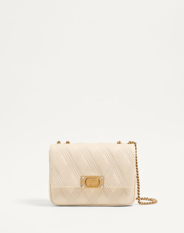 Borsa A Spalla Media Valentino Garavani Quiltie 67 In Nappa Trapuntata