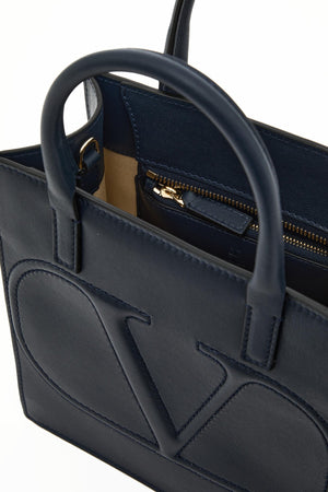 BORSA SHOPPING PICCOLA VLOGO WALK IN VITELLO 