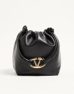 BORSA A SACCHETTO VLOGO POUF IN NAPPA