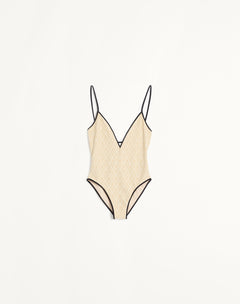 Costume Da Bagno In Lycra Jacquard Toute La V