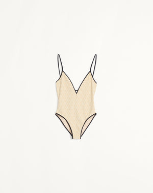 Costume Da Bagno In Lycra Jacquard Toute La V 