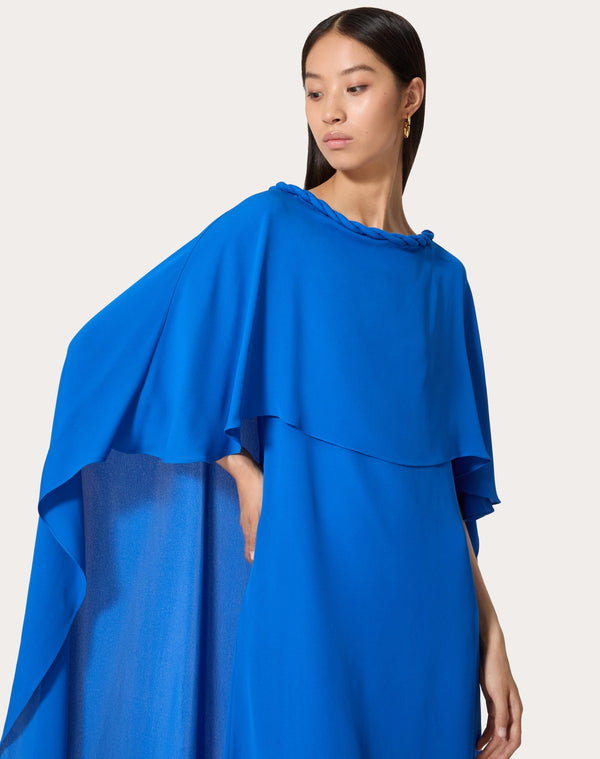 Abito Midi In Georgette Double 