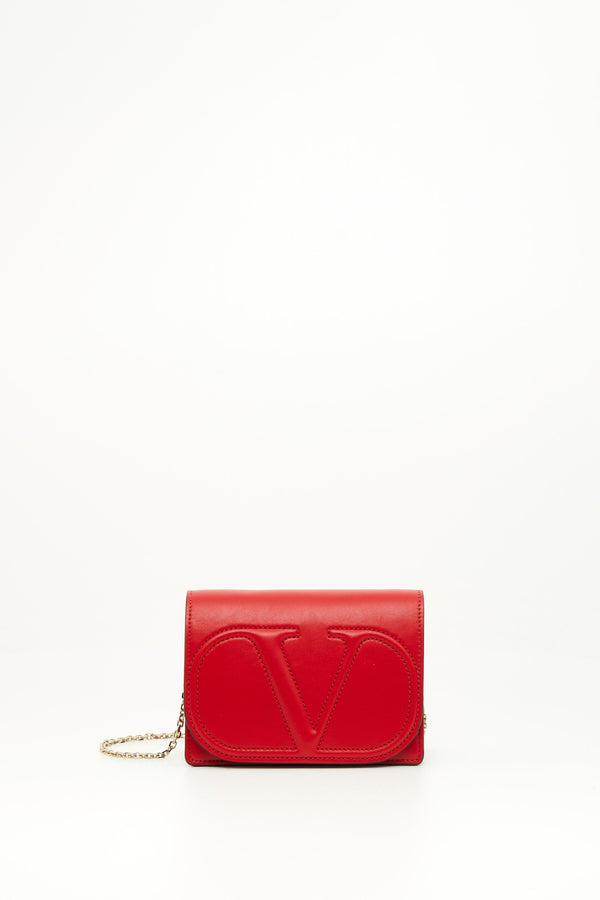 POUCH CON CATENA VLOGO WALK IN VITELLO