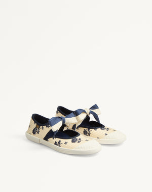 Sneaker Ballerina Bay By Bay In Tessuto Papier Floral