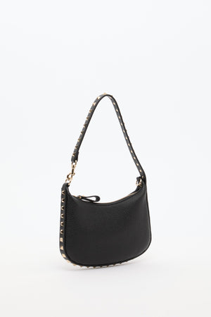 MINI HOBO ROCKSTUD IN VITELLO GRANATO