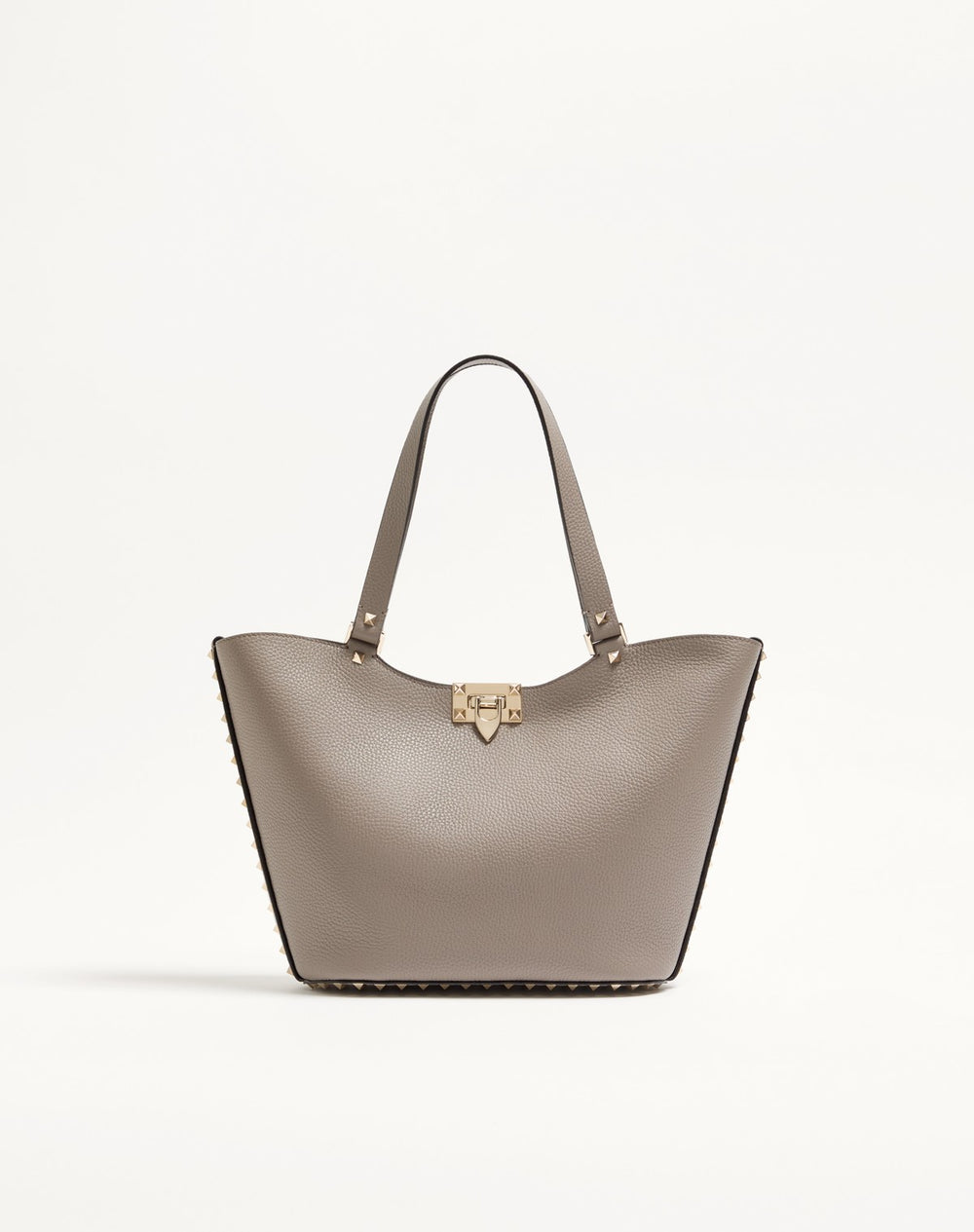 BORSA SHOPPING PICCOLA ROCKSTUD IN VITELLO GRANATO